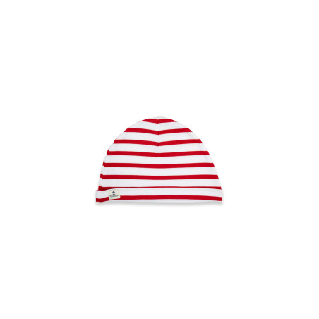 Bonnet rayé en coton enfant | Mousqueton