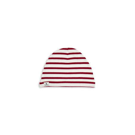 Bonnet rayé en coton enfant | Mousqueton