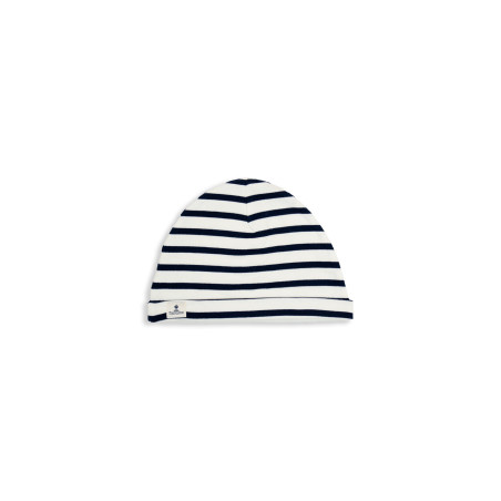 Bonnet rayé en coton enfant | Mousqueton