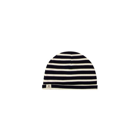 Bonnet rayé en coton enfant | Mousqueton
