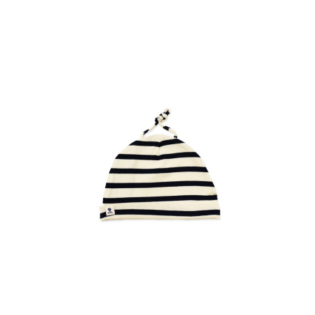 Bonnet rayé en coton bébé MIMI BABY-B | Mousqueton