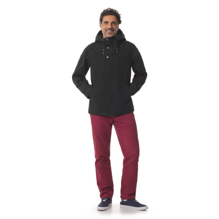 Veste en toile déperlante vert foncé homme | Mousqueton