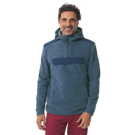 Polaire à capuche homme bleu provençal | Mousqueton
