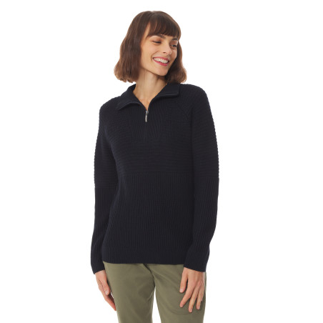 Pull femme demi-zippé | Mousqueton