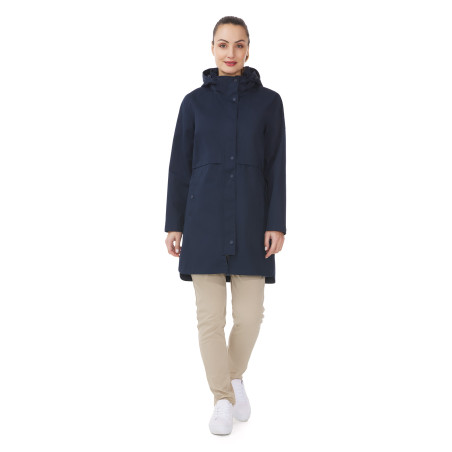 Parka imperméable mi-saison femme bleu marine | Mousqueton