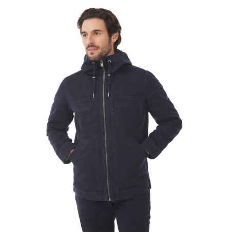 Veste à capuche homme en toile | Mousqueton