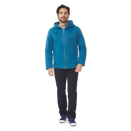 Men's canvas hooded jacket | Mousqueton