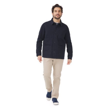 Men's work jacket navy blue | Mousqueton