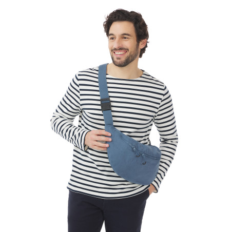 Sac Banane gris bleuté | Mousqueton