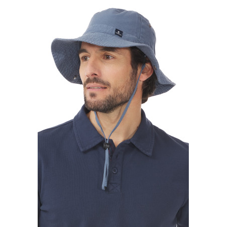 Chapeau safari adulte gris bleuté | Mousqueton