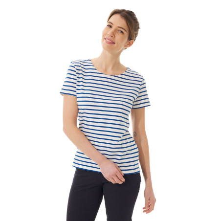 Women's short-sleeved striped T-shirt | Mousqueton