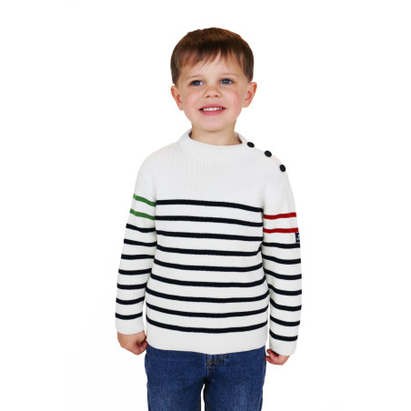 Pull marin rayé enfant TIM KID BATRI - Paiement sécurisé