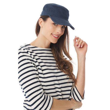 Casquette de marin réglable en toile | Mousqueton