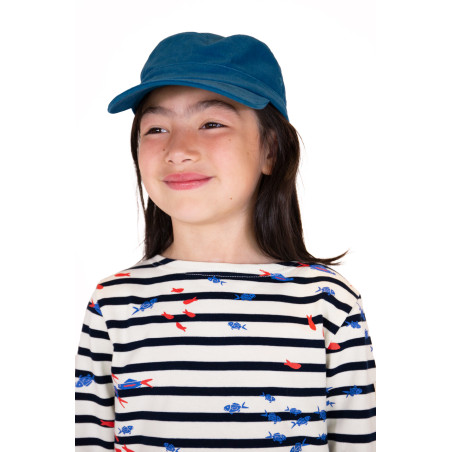 Casquette enfant style marin bleu abysse | Mousqueton