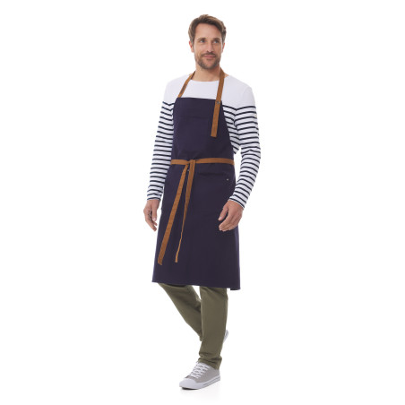 Tablier de cuisine bleu marine I Mousqueton