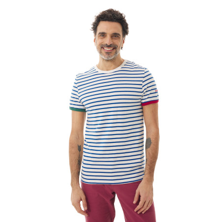 T-shirt rayé manches courtes homme | Mousqueton