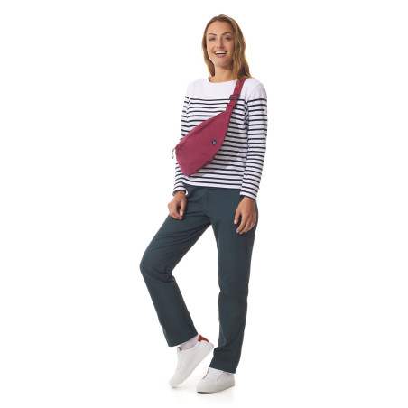Sac banane zippé rouge brique | Mousqueton