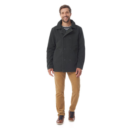 Caban matelassé homme en toile vert foncé | Mousqueton