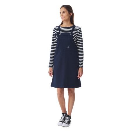 Robe salopette en coton | Mousqueton
