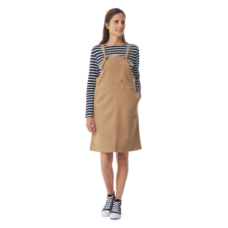 Robe salopette en coton | Mousqueton