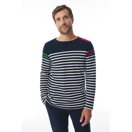 Pull marinière rayé bleu marine MARJAN bâbord-tribord | Mousqueton