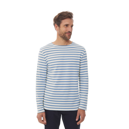 Marinière homme à manches longues bleu clair provençal | Mousqueton