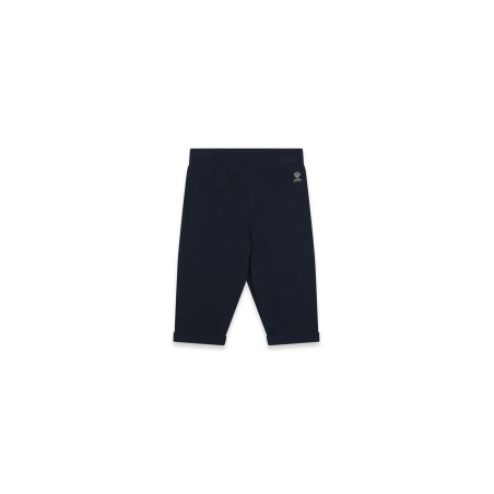 Pantalon bébé en coton bleu marine | Mousqueton
