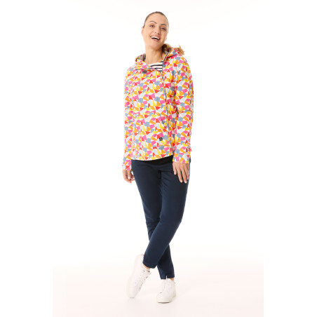 Veste coupe-vent Femme motifs drapeaux multicolores | Mousqueton