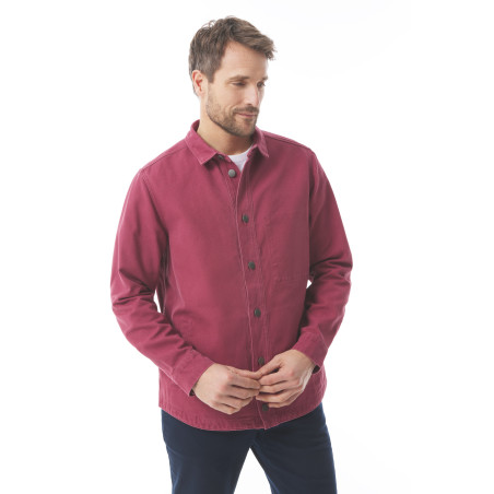 Veste surchemise homme rouge brique | Mousqueton