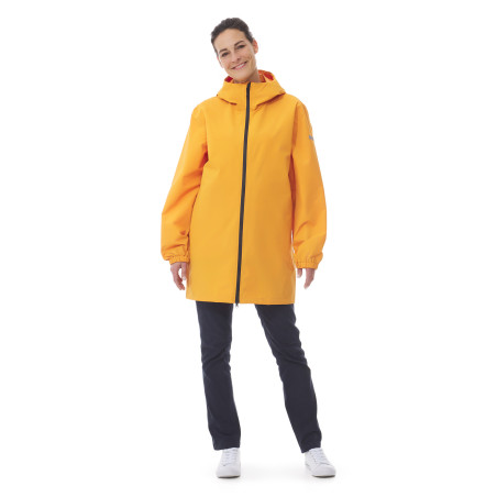 Long coupe-vent imperméable jaune orangé | Mousqueton