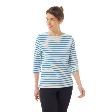 Marinière bicolore Femme bleu ciel | Mousqueton