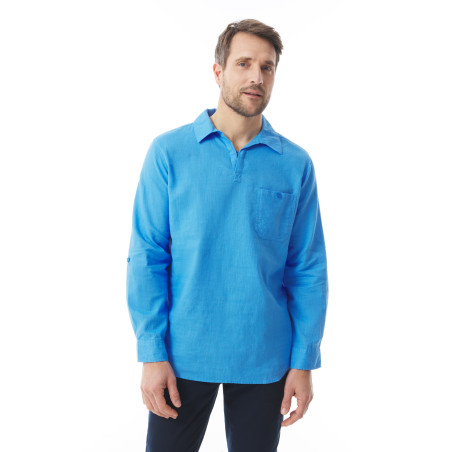 Chemise homme légère bleu ciel | Mousqueton