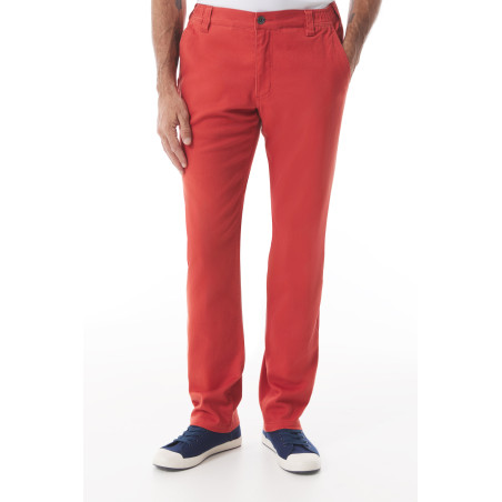 Pantalon droit homme orange tuile| Mousqueton