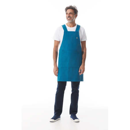 Tablier japonais bleu abysse | Mousqueton