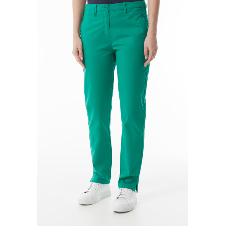 Pantalon femme taille haute vert jade | Mousqueton