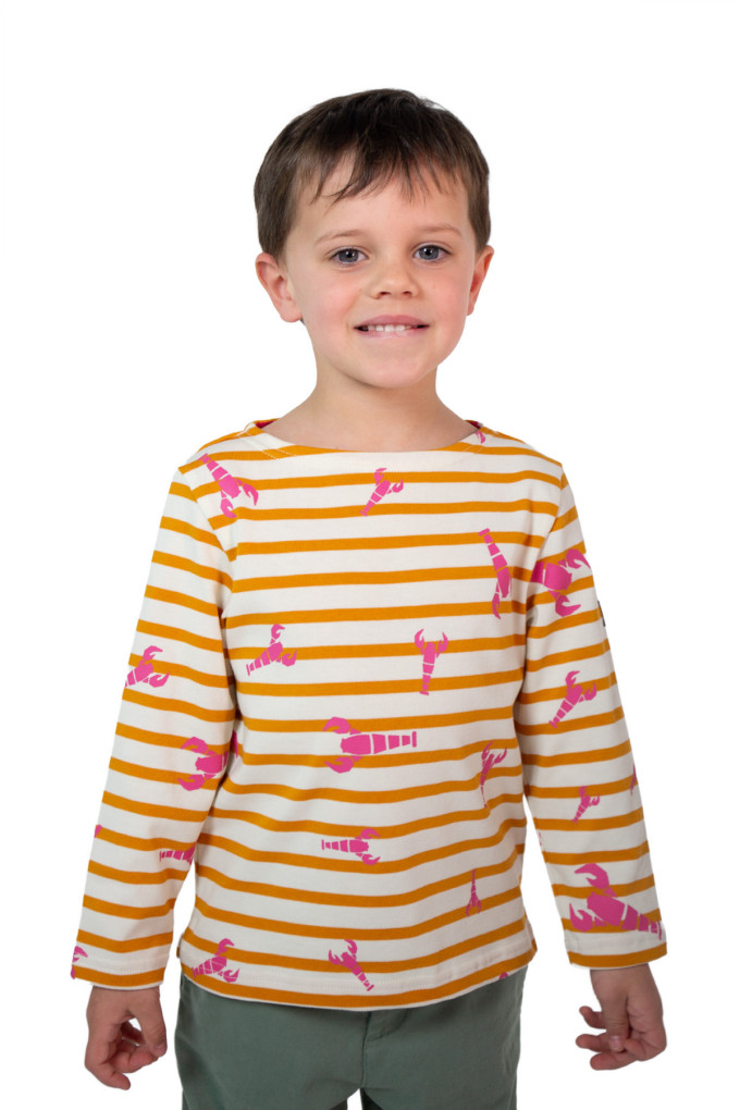 MARIO KID LOBSTER BICOLORE ECRU - SAFRAN