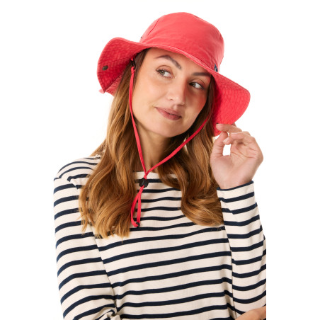 Chapeau safari adulte rouge vif | Mousqueton