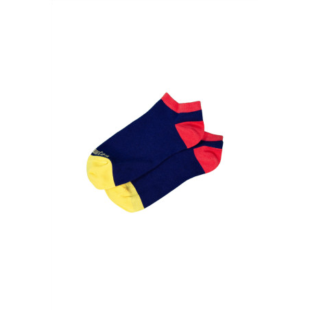 Chaussettes basses colorées bleu marine | Mousqueton