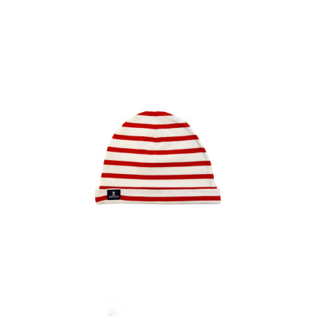 Bonnet rayé en coton enfant | Mousqueton