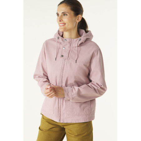 Veste à capuche femme mauve pâle | Mousqueton