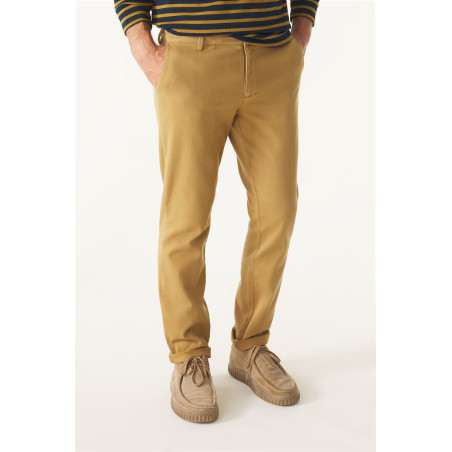 Bronze brown men's chino pants | Mousqueton