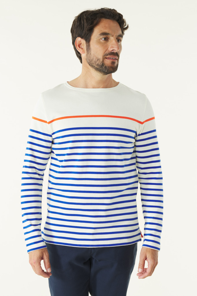 MARIO SPECIAL ECRU-COBALT-FEU