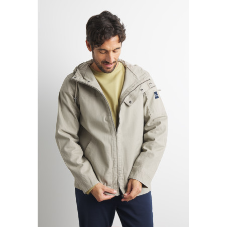 Veste homme en toile gris pierre | Mousqueton