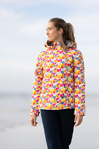 veste en toile femme à motif fanion