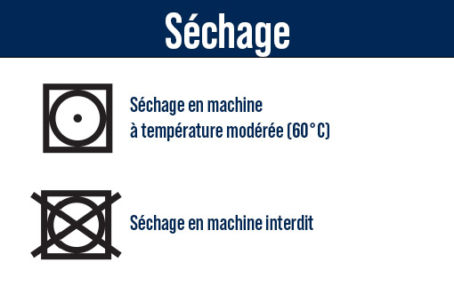 Symbole de séchage du vêtement