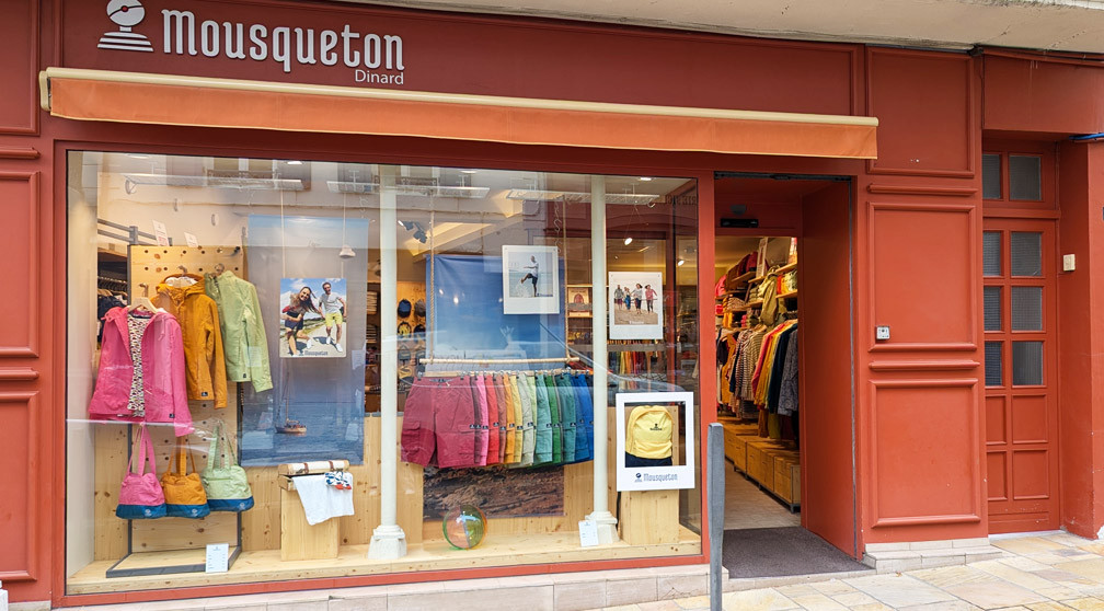 Le magasin Mousqueton à Dinard
